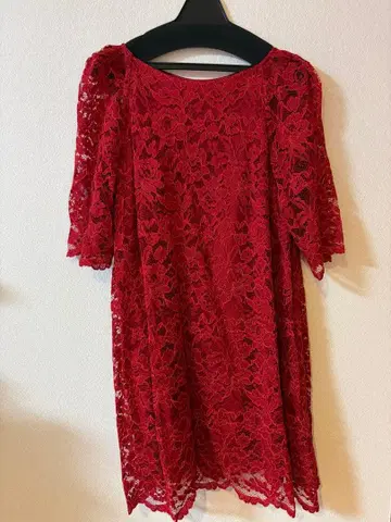 DEICY ME&ME COUTURE 레이스 7부 소매 원피스