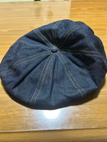 WEIRDO 데님 헌팅 캡 블랙