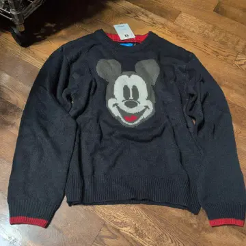 디즈니 리조트 미키마우스 니트 네이비 남녀 공용 S 사이즈 미사용