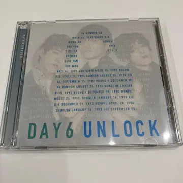 DAY6 JAPAN 1st ALBUM [ UNLOCK ] 초회 한정판