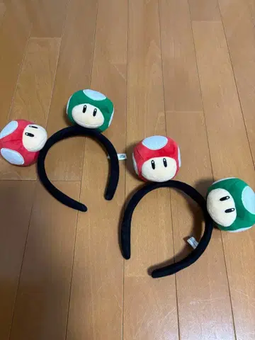 USJ 마리오 버섯 머리띠 2개 세트