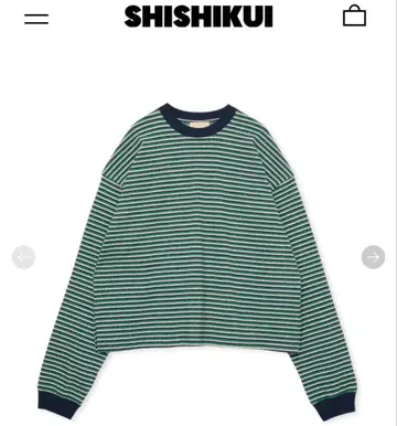 Shishikui 시시쿠이 BLT 상의 보더 티셔츠