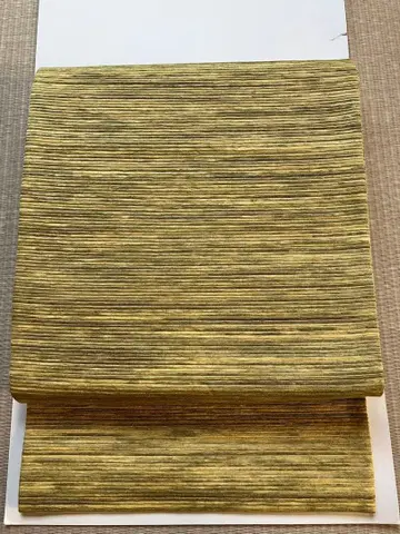 옐로우 그린 스트라이프 후쿠로 오비