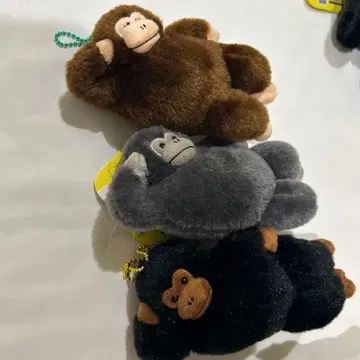 우호우호 고릴라의 고리군 뒹굴뒹굴 봉제 인형 마스코트 3종류