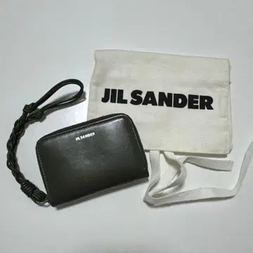 JIL SANDER 올리브 그린 접이식 지갑