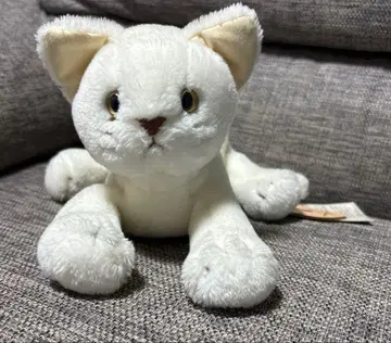 미사용 새상품 모노슈유 라라 S 화이트 화이트 고양이 봉제 인형 일본제