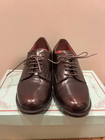 HARUTA 다크 브라운 레이스업 슈즈