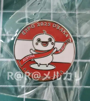 박람회 오스트리아관 핀 배지 오스트리아 파빌리온 원형