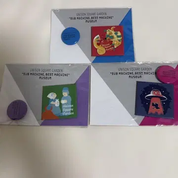 UNISON SQUARE GARDEN 캔뱃지 세트 3종