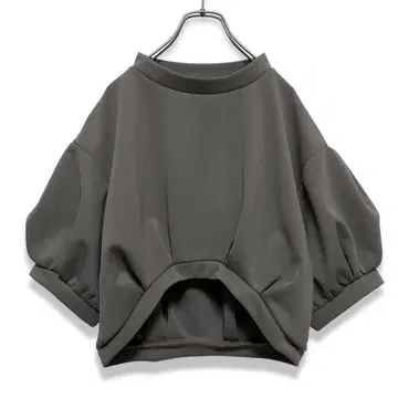 새상품급 FickleBebe 컴포트 풀오버 숏 기장 차콜