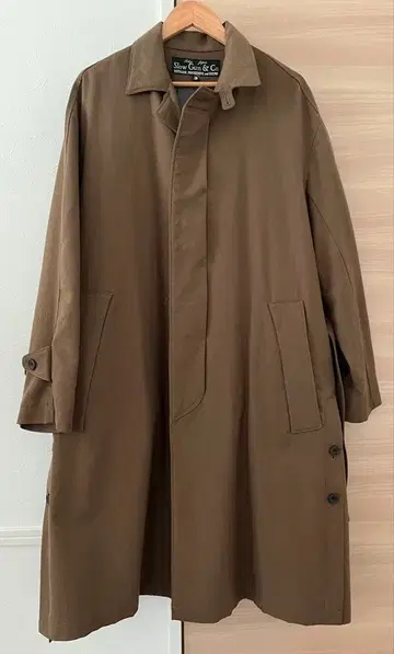 SLOWGUN 빅 실루엣 오피서 코트