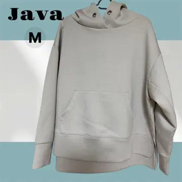 새상품급! Java 후드 부착 후드티 M 사이즈 옅은 핑크