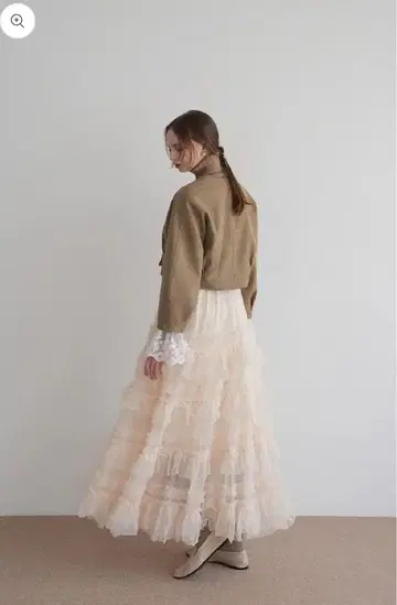 acka tulle long skirt