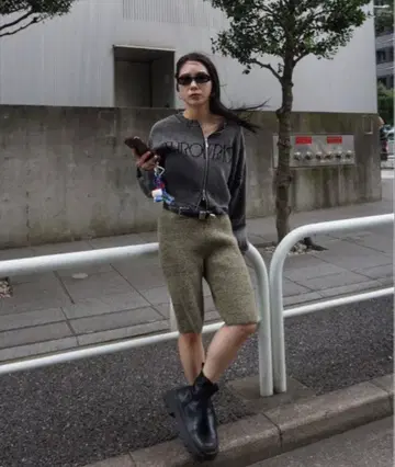 아메리빈티지 WAIST LOGO KNIT BIKER