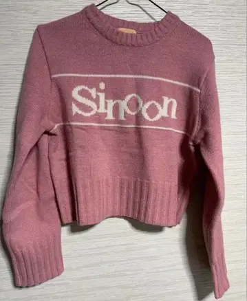 sinoon 스웨터 니트 핑크 pullover knit