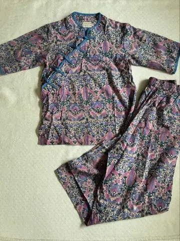 인도 바로크 프린트 피콕 파자마