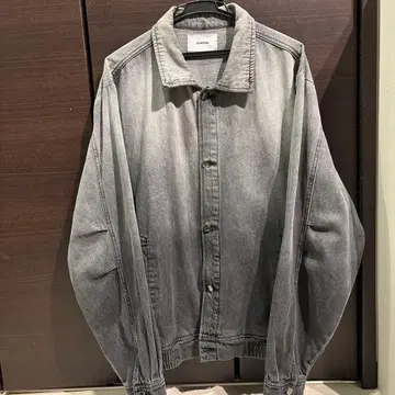 그라데이션 블랙 데님 자켓