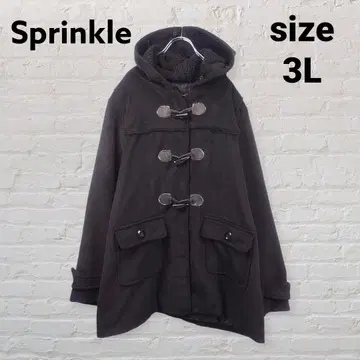 Sprinkle 더플 코트 후드 보아 포함 블랙 3L