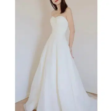 웨딩 드레스 A라인 L 사이즈 촬영용
