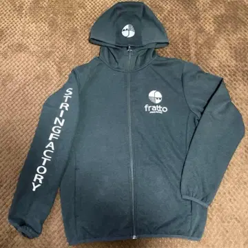 fratto 플랫 블랙 후드티 소프트 테니스