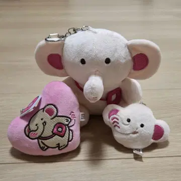 DAISO 다이소 공식 캐릭터 코끼리 봉제 인형 키링