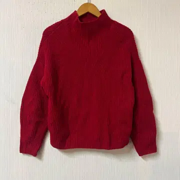 1er arrondissement 모크넥 리브 니트탑 38 빨간색