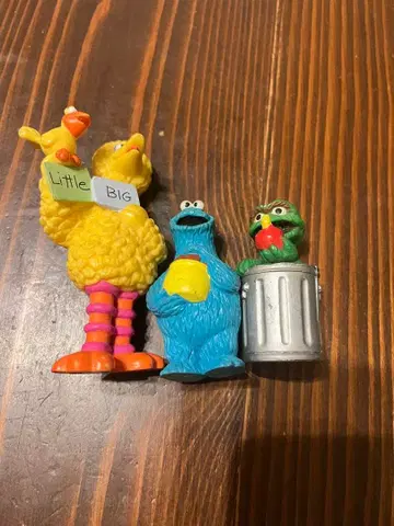 세서미 스트릿 빅버드 쿠키 몬스터 오스카 피규어 세트