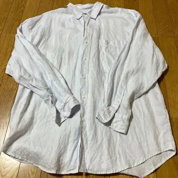구치 린넨 셔츠 화이트 사이즈 L