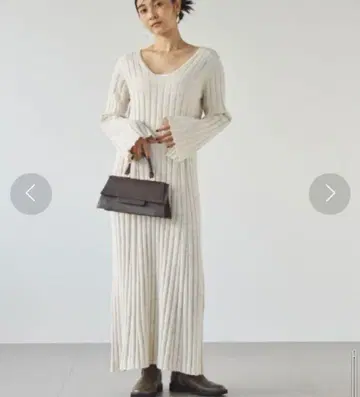 BABYLONE 니트 원피스 아이보리