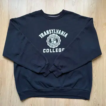 프룻 오브 더 룸 맨투맨 트레이닝복 네이비 칼리지 로고