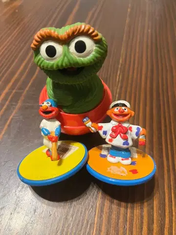 세서미 스트릿 오스카 더 그라우치, 엘모, 어니 피규어 3개 세트