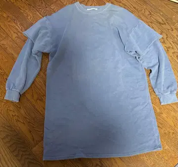 KBF 옅은 파랑 긴팔 맨투맨 원피스