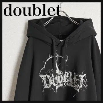 [고급 가쿠 군 착용 즉시 품절 모델] 더블렛 그래픽 귀 후드티