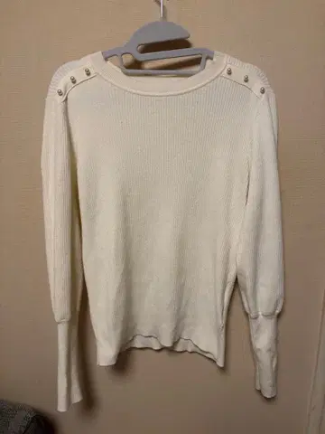 리브 니트 화이트 내추럴 뷰티 베이직