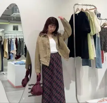 KBF 커버올 프린지 커브헴 자켓