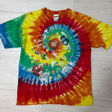 m&m's 타이다이 셔츠 L 사이즈 엠앤엠즈 빈티지 구제 의류