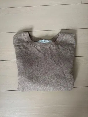 이에나 2024AW 라메 와이드 맨투맨 풀오버