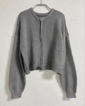 esica 에시카 라메 니트 지퍼 가디건 택 포함 시착만 한 상품