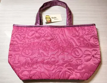 [ Hula Hawaii ] 자수 핑크 토트백