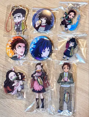 귀멸의 칼날 토미오카 기유 히메지마 탄지로 아크릴 스탠드 캔뱃지