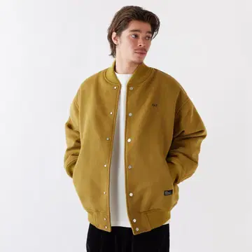 새상품 FAT 바시티 자켓 스타디움 자켓 머스타드 SKINNY