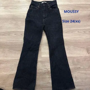 MOUSSY 다크 블루 부츠컷 데님