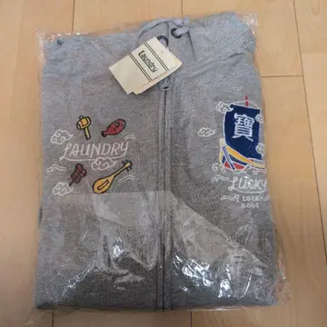 Laundry 자수 그레이 풀 집업 후드티