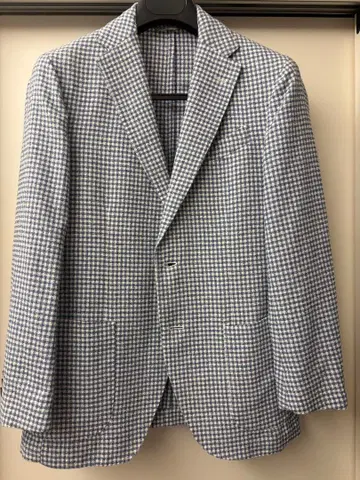 [ altea ] 테일러드 자켓 체크 블루 x 화이트