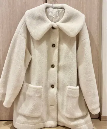 ehka sopo 빅 컬러 보아 자켓 F 에카 소포 코트