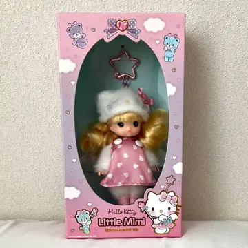[ 익명 배송 ] 한국 한정판 산리오 키티 리틀미미 콜라보 인형 키링