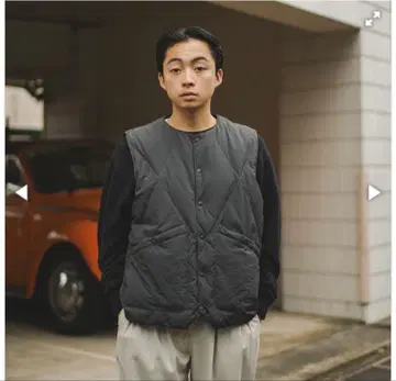 BONBON EVISTUB 쿨 넥 다운 베스트 S 블랙