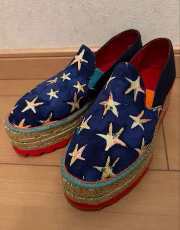 츠모리치사토 이집트 스타 에스파드리유 신발 23cm