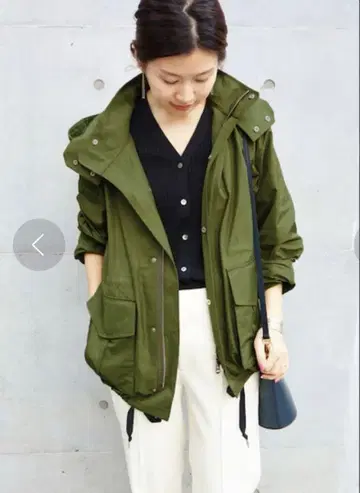 IENA 이에나 라운드 테일 후드 블루종