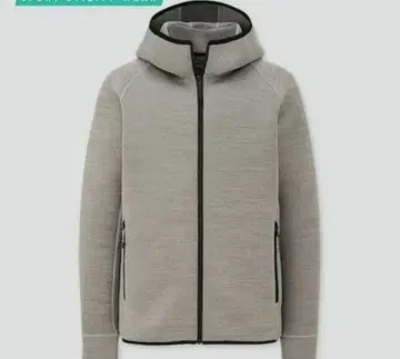 [ 미사용 ] UNIQLO 풀 집업 후드티 다크 그레이